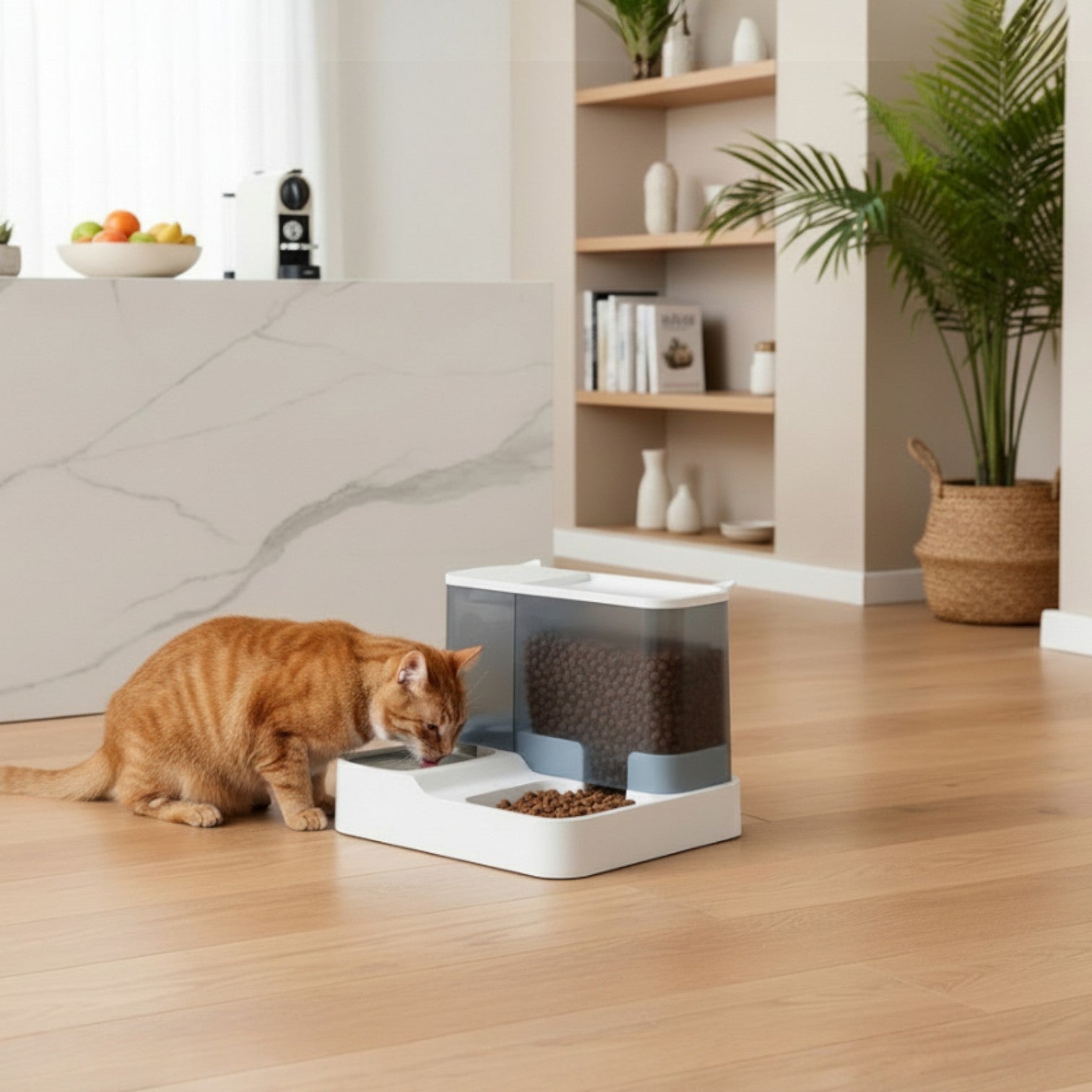 Distributeur Croquettes & Eau Image