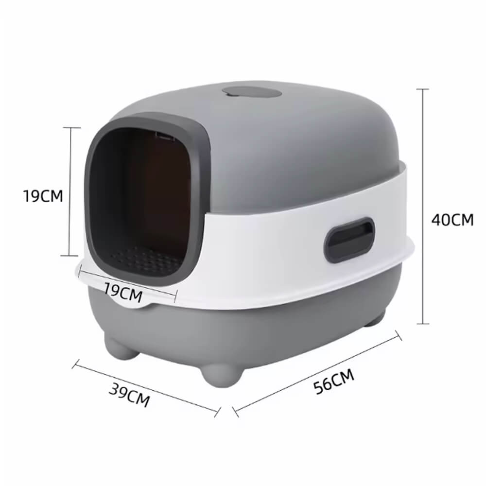 Bac à Litière Chat Fermé XXL PurrBox™