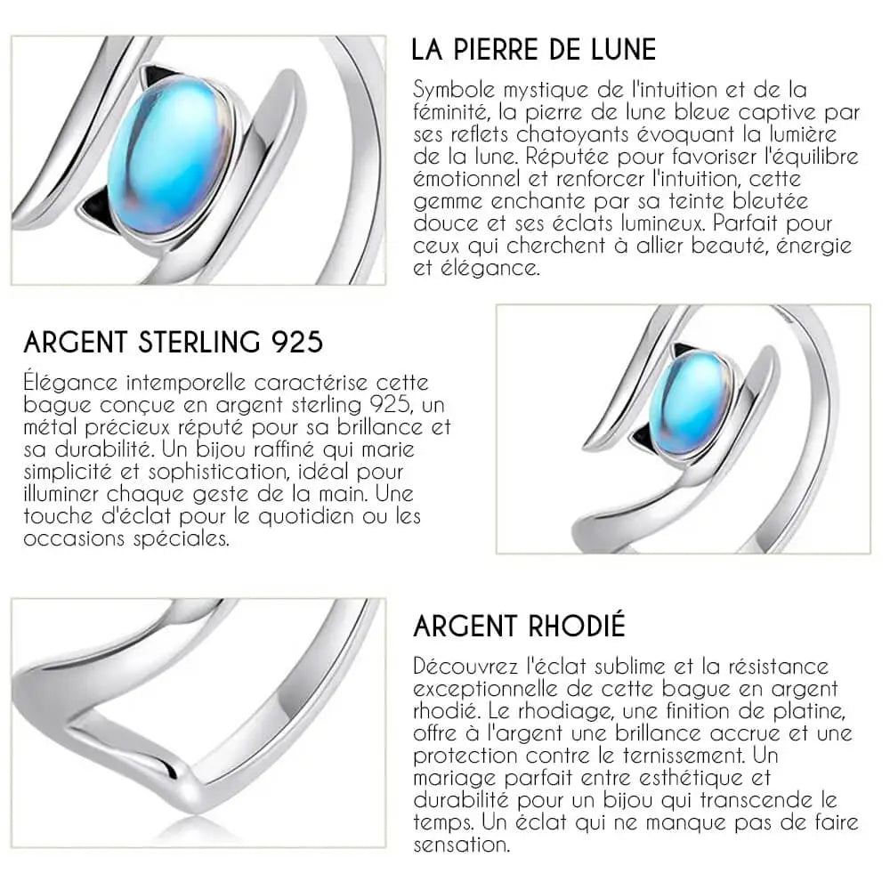bague argent femme