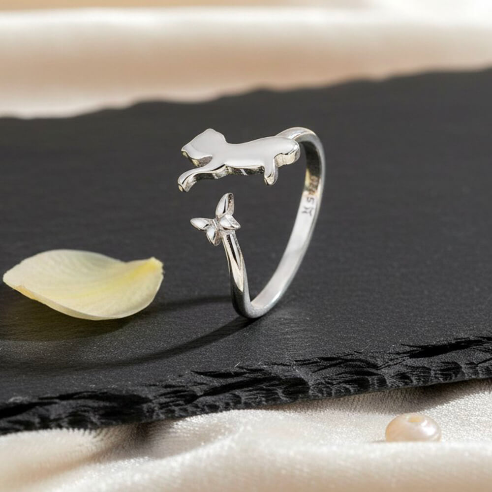 Bague Chat Argent Félinéa™