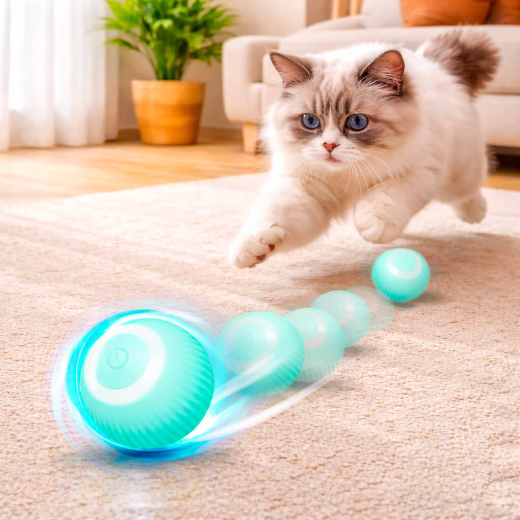 Balle interactive pour chat Crazy Ball™