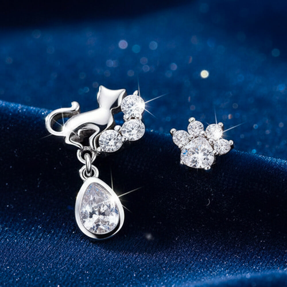 Boucles d'Oreille Chat Eclat Félin™