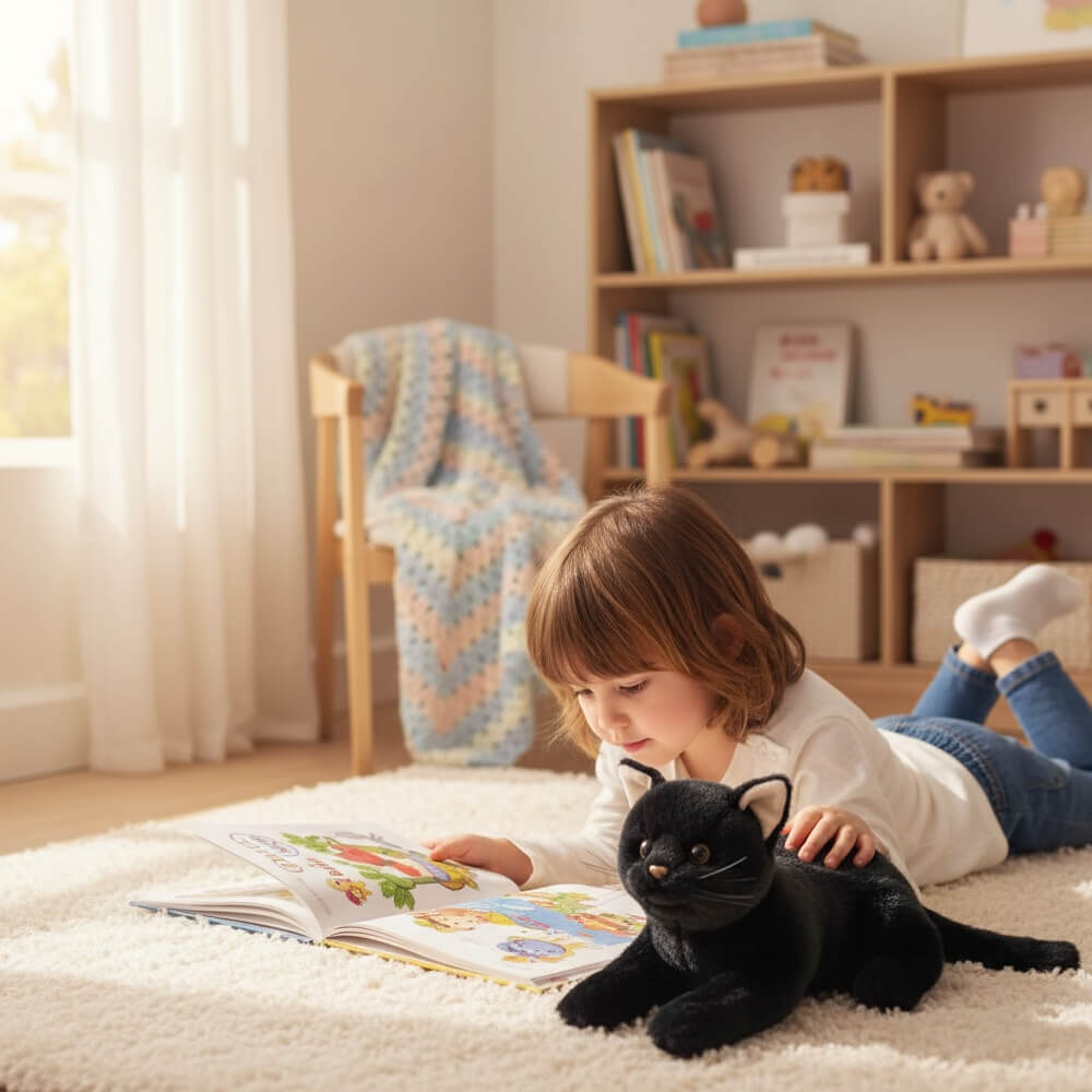 Peluche Chat Noir Bagheera™