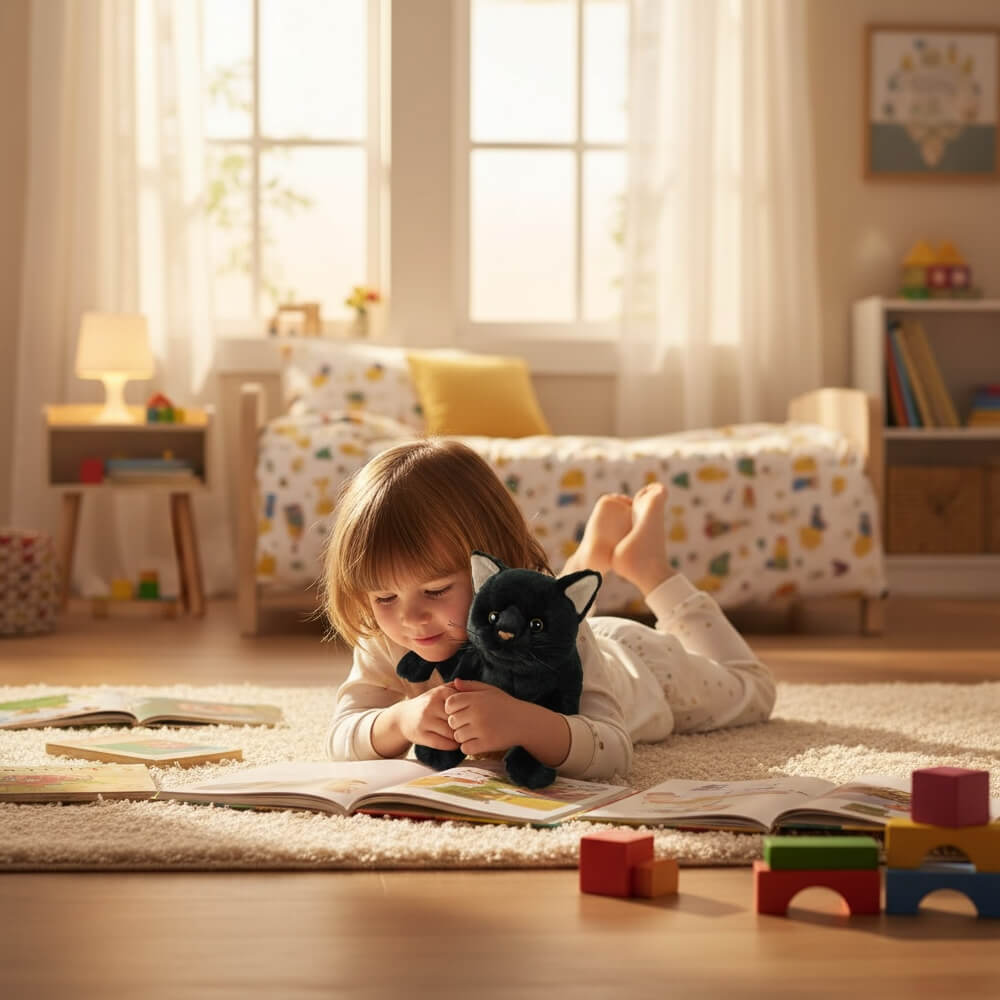 Peluche Chat Noir Bagheera™