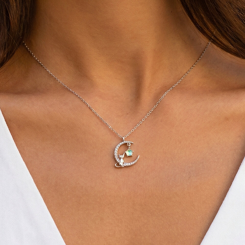 Pendentif Chat Argent Luna™