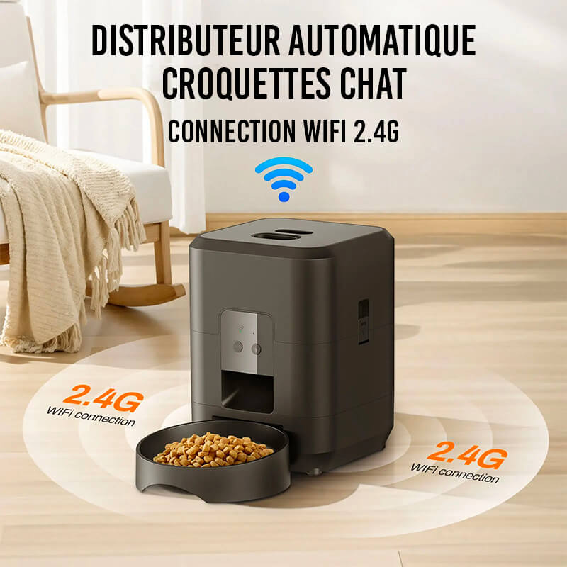 Distributeur Croquette Chat Automatique FeedPilot™
