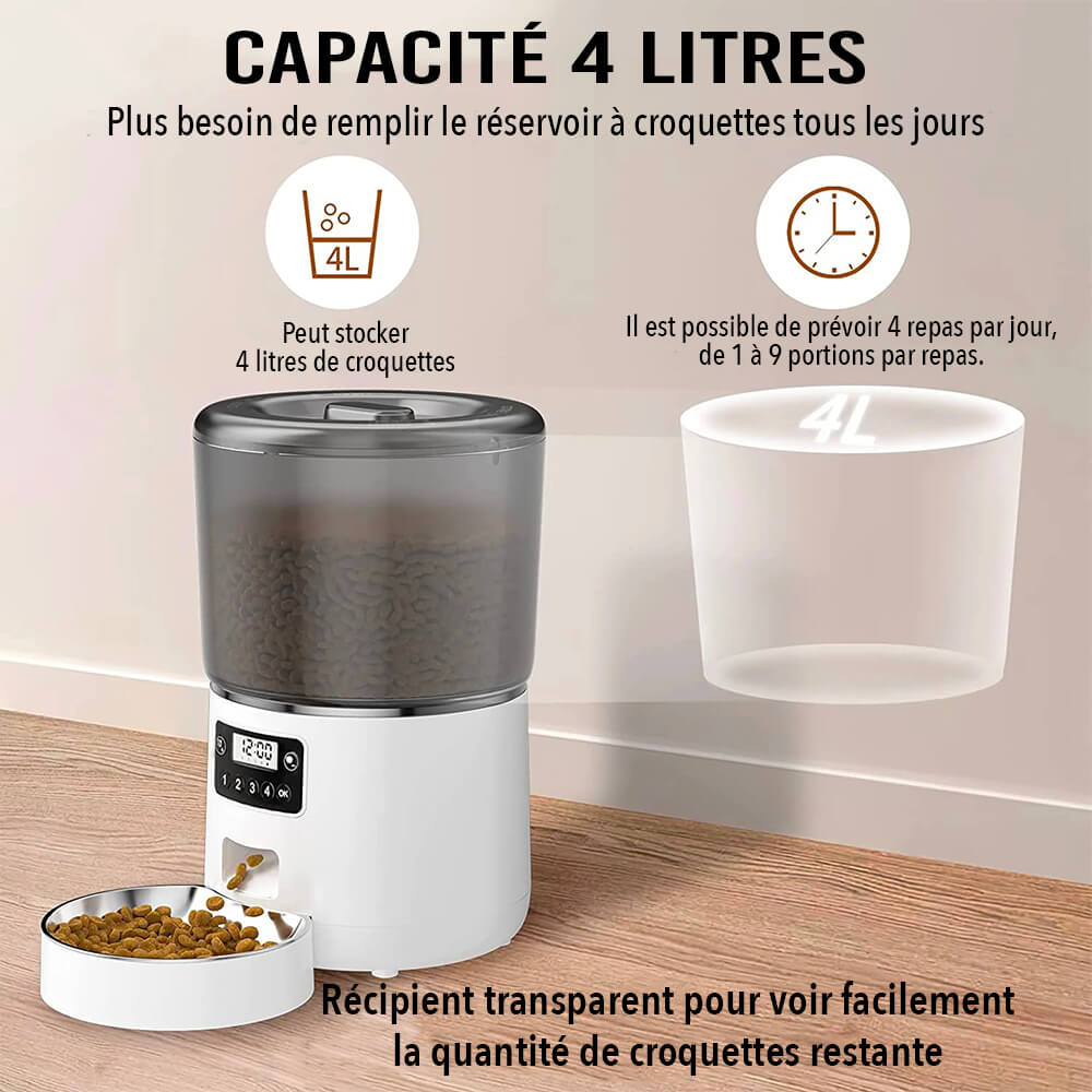 Distributeur Croquettes Chat Automatique Croq'Zen™