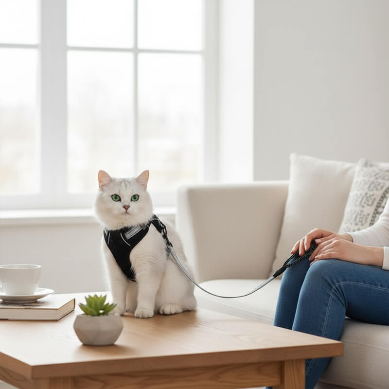 Harnais Chat Anti-Fugue CutePet™