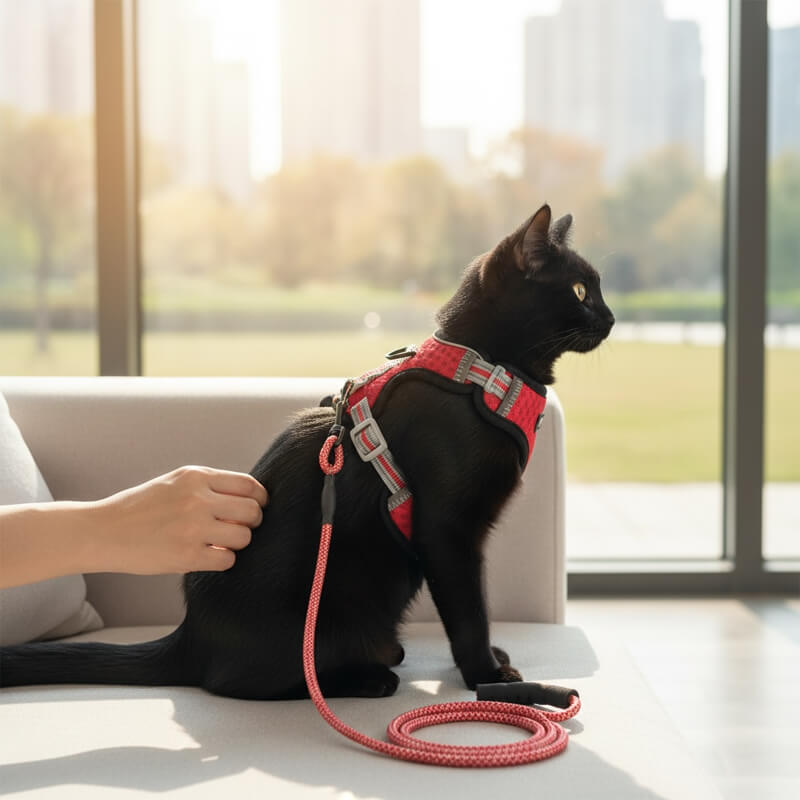 Harnais Chat Anti-Fugue CutePet™