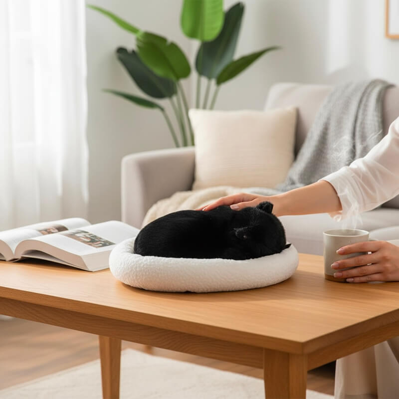 Peluche Chat Réaliste Chat'Zen™