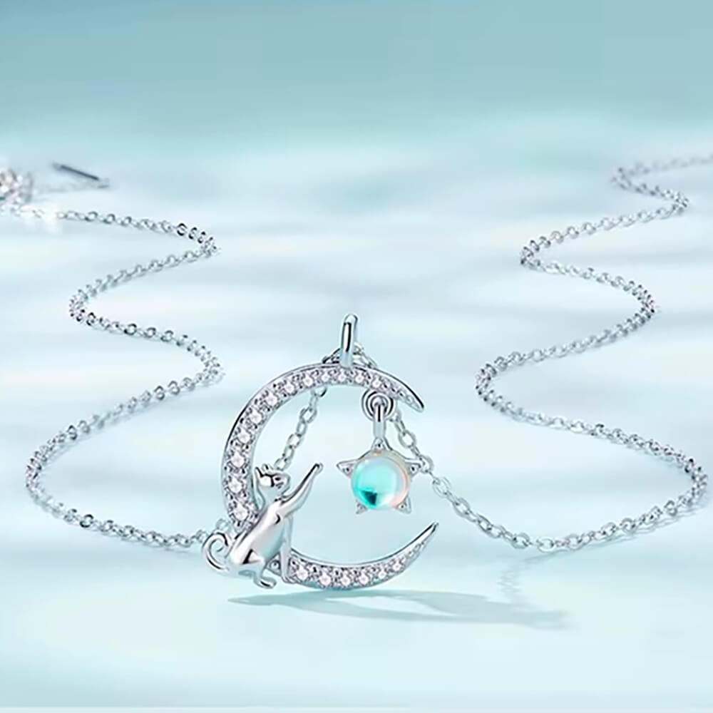 Pendentif Chat Argent Luna™